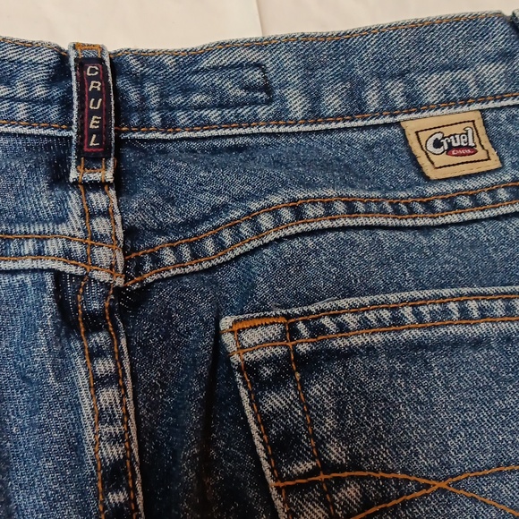 Cruel Girl Low Rise Relaxed Classic Blue Denim Jeans Junior's Size 9 - Picture 11 of 16